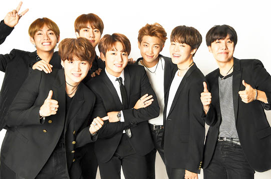 LAS VEGAS, NV - MAY 21:  BTS, also known as Bangtan Boys, pose for a portrait during the 2017 Billboard Music Awards at T-Mobile Arena on May 21, 2017 in Las Vegas, Nevada   (Photo by Denise Truscello BBMA2017 Getty Images for dcp)