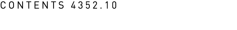 CONTENTS 4352 10