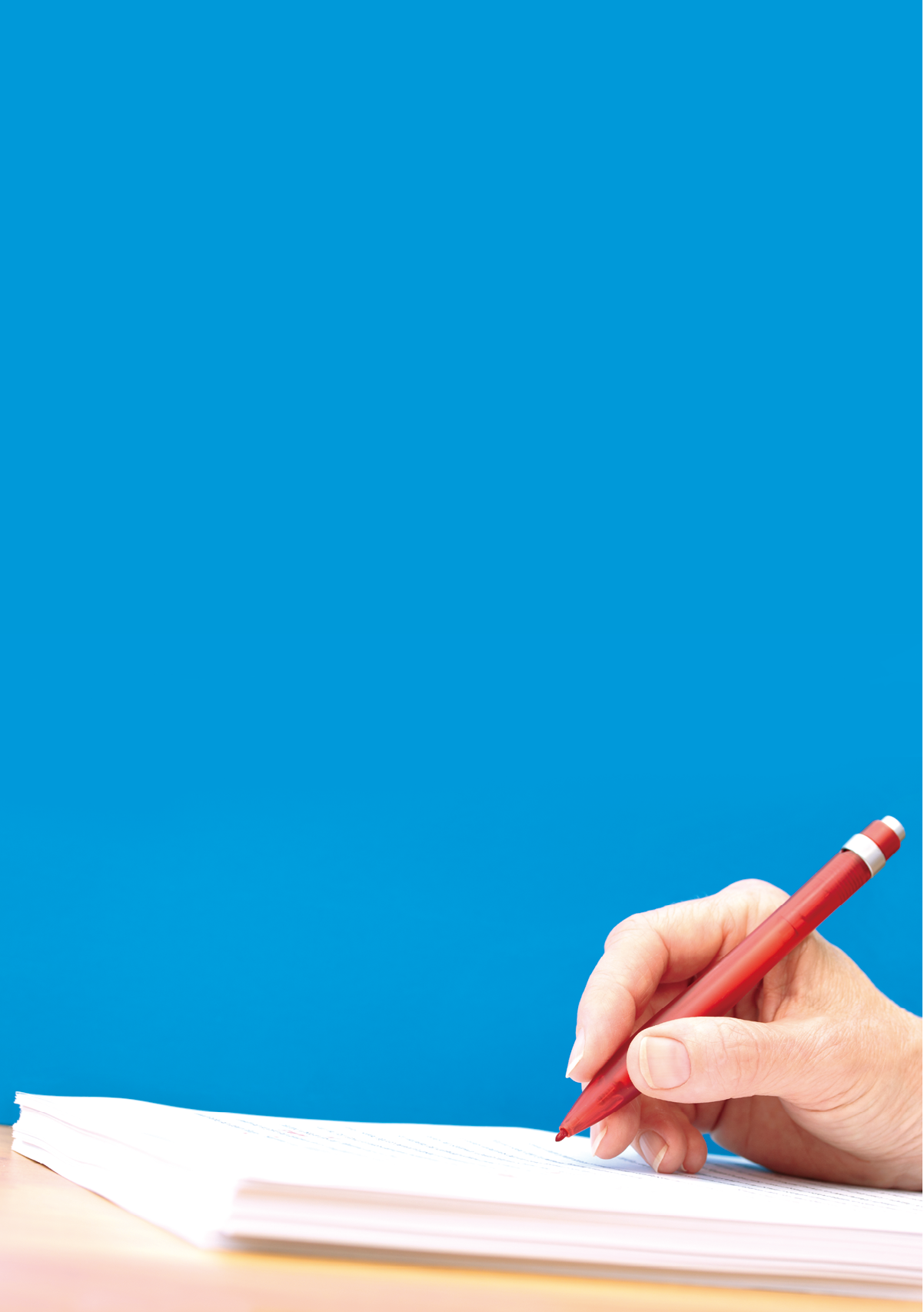 Red Pen Proofreading of manuscript - text not discernable so can be any language