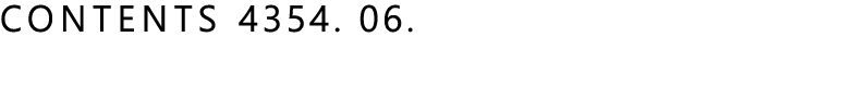 CONTENTS 4354  06 