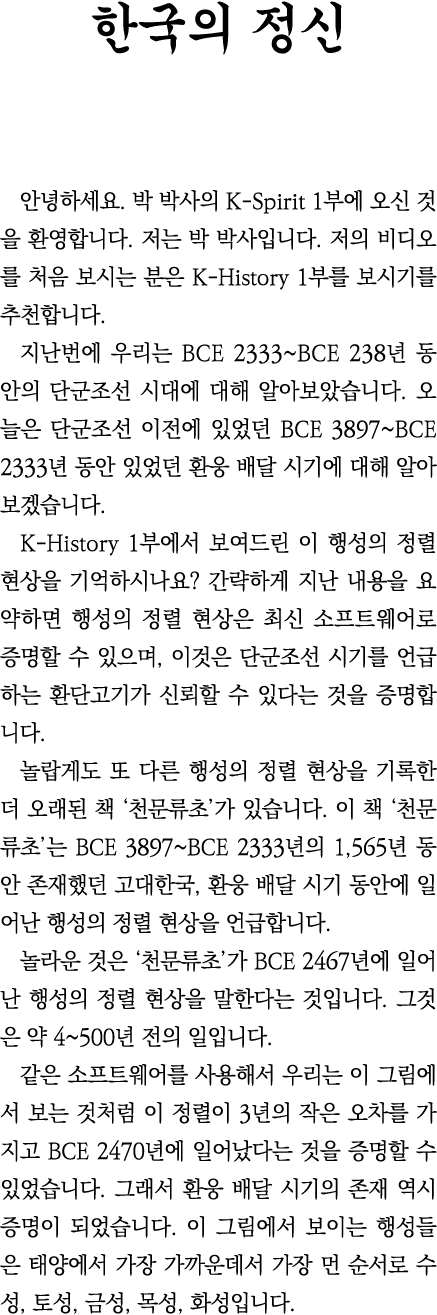                       K-Spirit 1                                              K-History 1                        BCE    