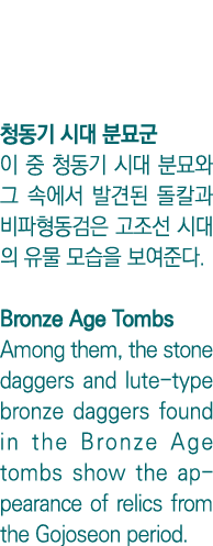                                                                     Bronze Age Tombs Among them, the stone daggers an   